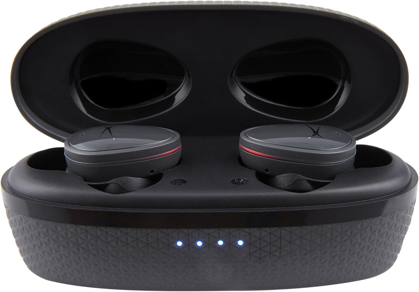 Nanobuds True Wireless Earbuds with Charging Case, IPX4 Waterproof, Dual Mic, 30 Hours Playtime – Sports in Ear Earphones for Iphone & Android (Charcoal Grey)