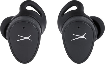 Nanobuds True Wireless Earbuds with Charging Case, IPX4 Waterproof, Dual Mic, 30 Hours Playtime – Sports in Ear Earphones for Iphone & Android (Charcoal Grey)