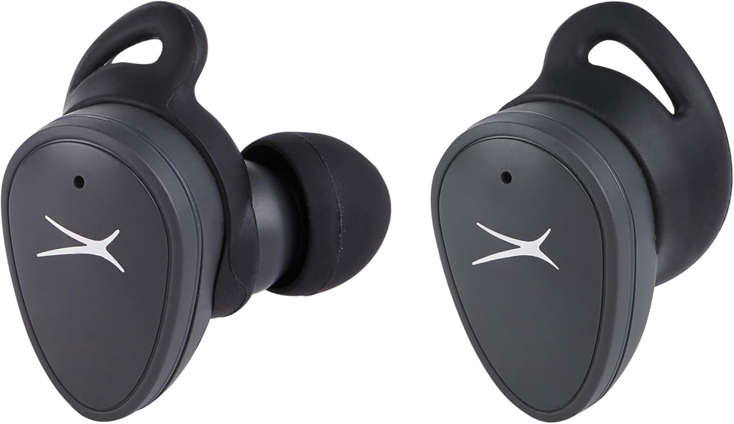 Nanobuds True Wireless Earbuds with Charging Case, IPX4 Waterproof, Dual Mic, 30 Hours Playtime – Sports in Ear Earphones for Iphone & Android (Charcoal Grey)